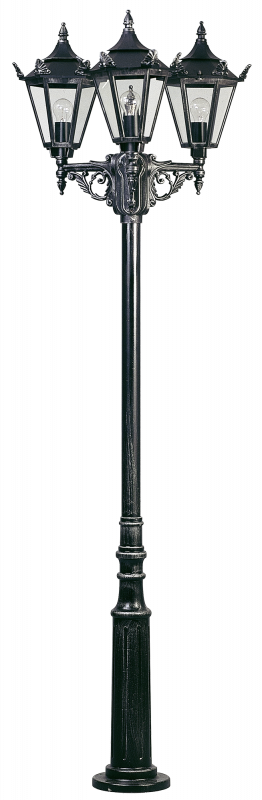 Pole light 3-light Black-Silver Product image Article 602049