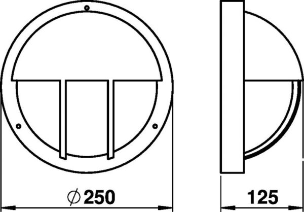 Wall light Dimensioned drawing Article 666034, 686034