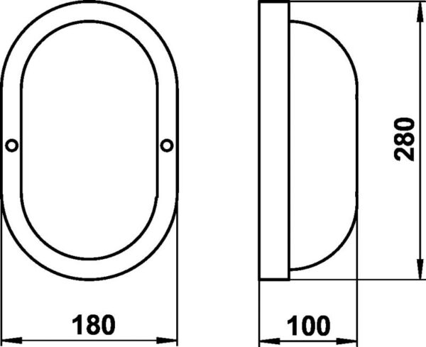 Wall light Dimensioned drawing Article 666037, 686037