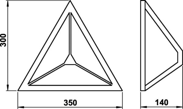 Wandleuchte Maßzeichnung Artikel 666040, 686040