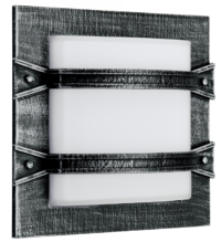 Wand- und Deckenleuchte Schwarz-Silber Produktbild Artikel 606262