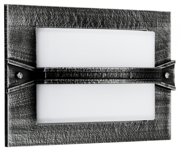 Wand- und Deckenleuchte Schwarz-Silber Produktbild Artikel 606263
