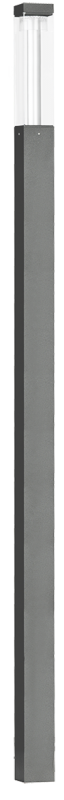 Light column 180 degrees asymmetrical Anthracite Product Image Article 620868