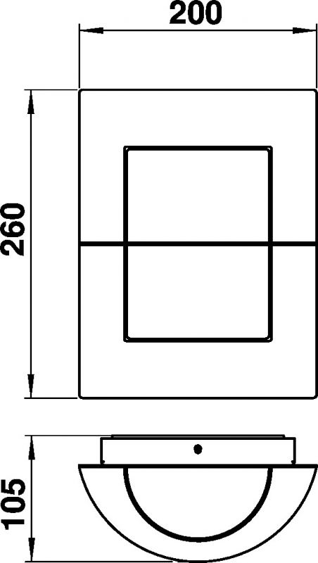 Wall light Dimensioned drawing Article 626223, 696223