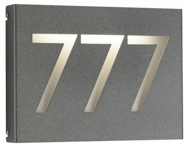 House number light Anthracite Product Image Article 626005