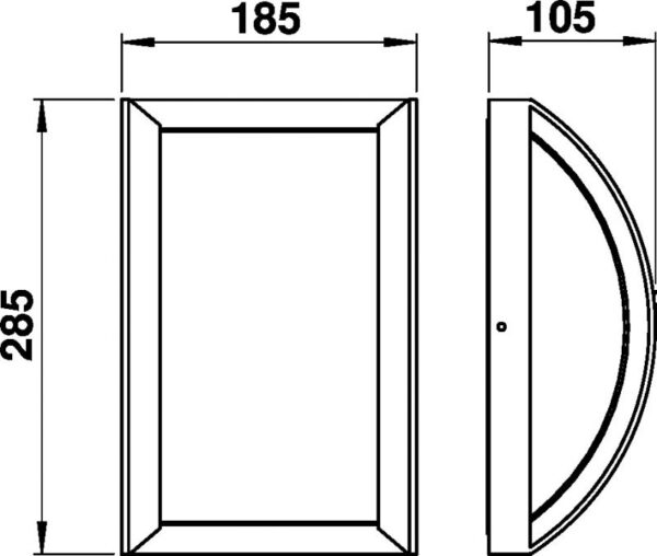 Wall and ceiling light Dimensioned drawing Article 666389, 686389, 696389