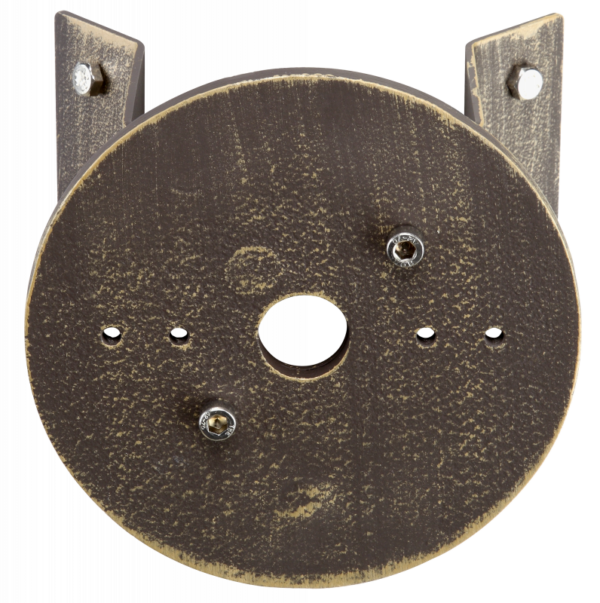 Corner bracket round Brown-Brass Product Image Article 651005