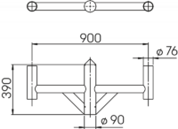 Mastaufsatz schwarz Produktbild Artikel 661009