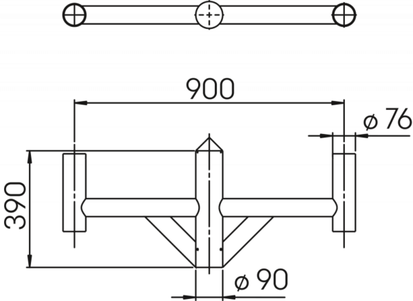 Mastaufsatz schwarz Produktbild Artikel 661009