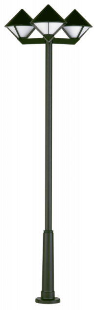 Pole light 3-light Black Product Image Article 662052