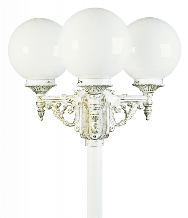 Pole light 3-light White-Gold Product Image Article 672050