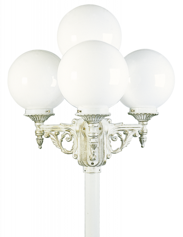 Post lamp 4-light White-Gold Product Image Article 672051