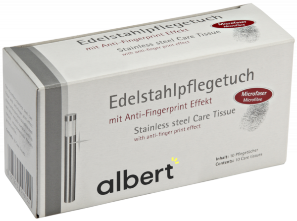 Edelstahlpflegetuch 690027 Weiß Produktbild Artikel 690027