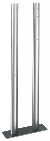 Mailbox stand with holes for newspaper holders Stainless steel Product Image Article 690768