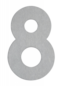 House number 8 Stainless steel Product Image Article 690928