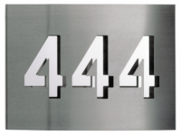House number 3 digits Stainless steel Product Image Article 690977