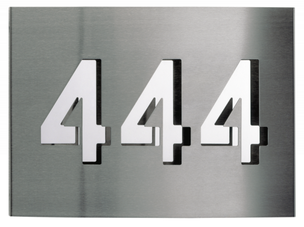 House number 3 digits Stainless steel Product Image Article 690977