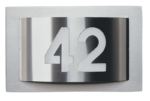 House number light Stainless steel Product Image Article 696002