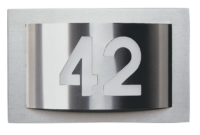 House number light Stainless steel Product Image Article 696002