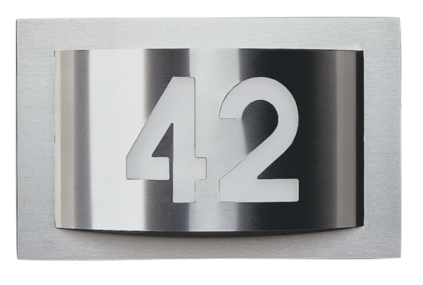 House number light Stainless steel Product Image Article 696002