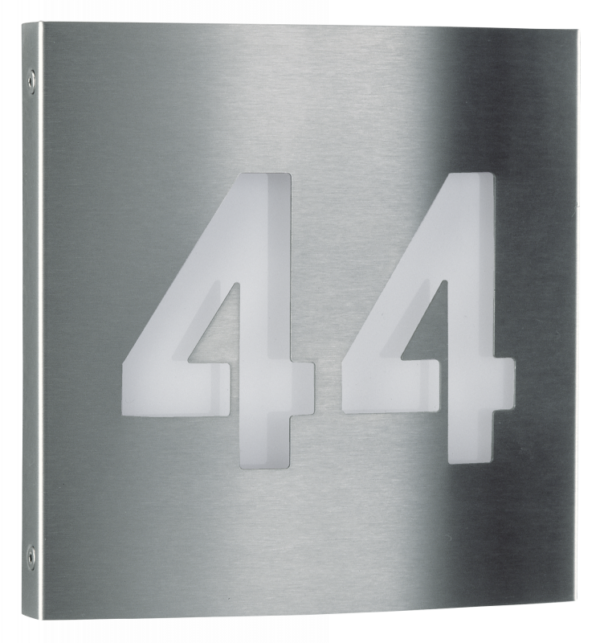 House number light Stainless steel Product Image Article 696008