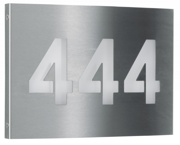 House number light Stainless steel Product Image Article 696009