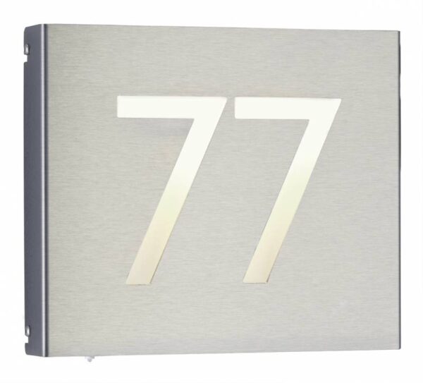 House number light Stainless steel Product Image Article 696012