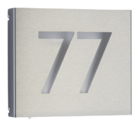 House number light Stainless steel Product Image Article 696012