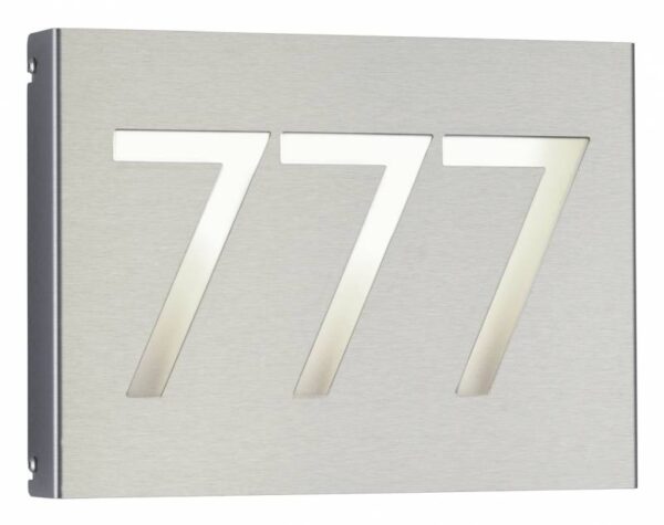 House number light Stainless steel Product Image Article 696013