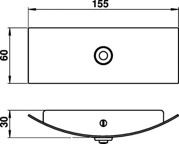 Bell plate Stainless steel Dimensioned drawing Article 690759