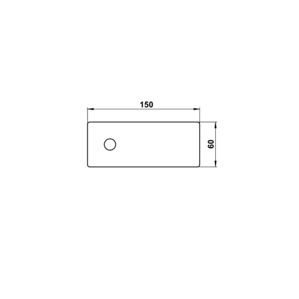 Bell plate Stainless steel Dimensioned drawing Article 690781