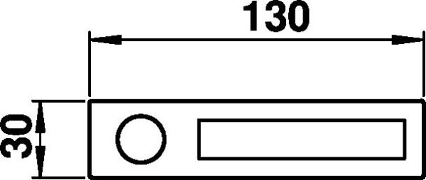 Klingelplatte Edelstahl Maßzeichnung Artikel 690940