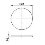 borosilicate glass round disc Other Product Image Article 90220114