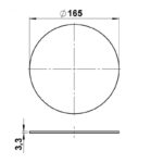 borosilicate glass round disc Other Product Image Article 90220155