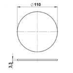 borosilicate glass round disc Other Product Image Article 90220159