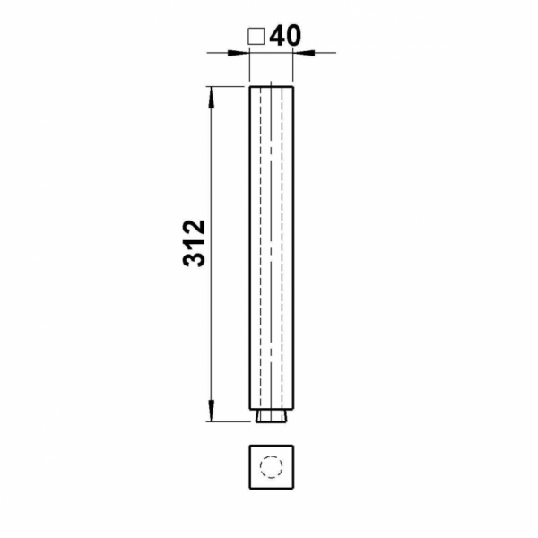 Leuchtstab Quadrat 312 mm Sonstige Produktbild Artikel 90260191