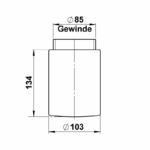 Glas opal glänzend Gewinde 84,5 mm Sonstige Produktbild Artikel 90210258