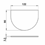 half-oval pane ESG Other Product Image Article 90220336