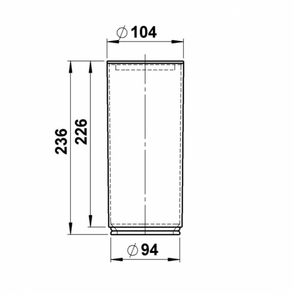 Acryl-Rohr klar 222 mm Sonstige Produktbild Artikel 10260370