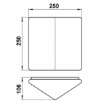 Glas opal matt dreieckig Sonstige Produktbild Artikel 90210395