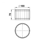 Glas klar d = 100 x 70 mm Sonstige Produktbild Artikel 90210397