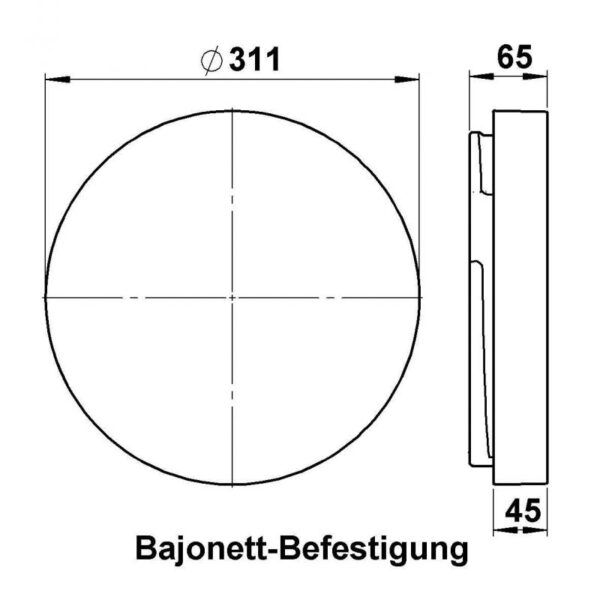 Opalglas matt d = 310mm Sonstige Produktbild Artikel 90210412