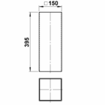 Acryl, 150 x 150 x 3 mm, 395 mm Sonstige Produktbild Artikel 90270473