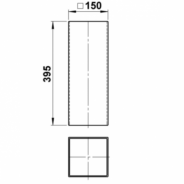 acrylic, 150 x 150 x 3 mm, 395 mm Other Product Image Article 90270473