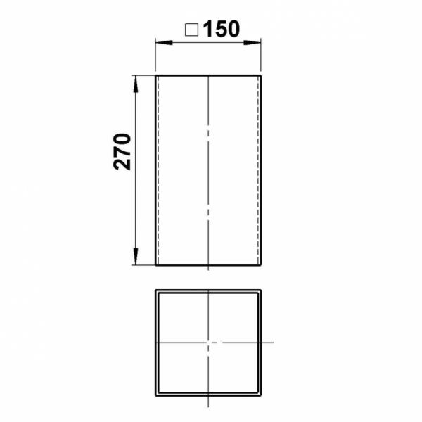 Acryl 150 x 150 x 4 mm, 270 mm Sonstige Produktbild Artikel 90270474