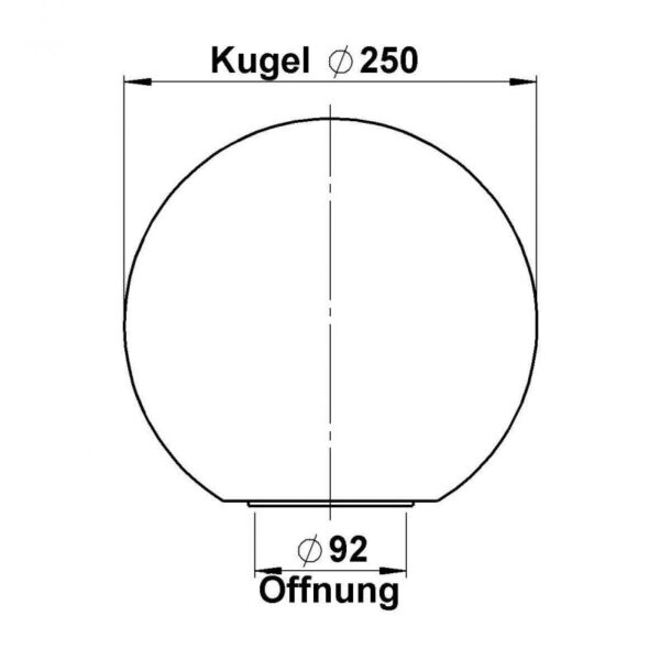 Opalglaskugel ohne Rand Sonstige Produktbild Artikel 90210068