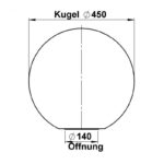 Kugel, opal, d = 450 mm PE Sonstige Produktbild Artikel 90260075