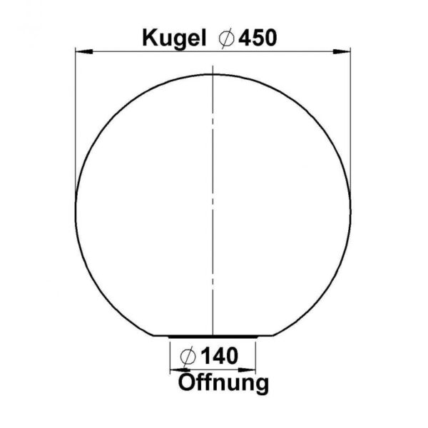 Kugel, opal, d = 450 mm PE Sonstige Produktbild Artikel 90260075