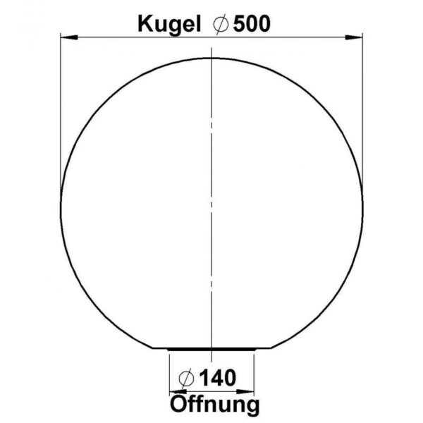 Kugel, Opal, d = 500 mm PE Sonstige Produktbild Artikel 90260076