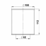 Rohrzylinder Opal L = 112 mm PMMA Sonstige Produktbild Artikel 90260084